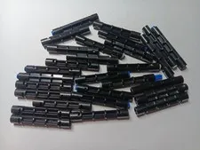 LEGO  LOT OF 28 BLACK SUPPORT STAIRCASE SPIRAL AXLE 1 X 1 X 5 1/3  #40244