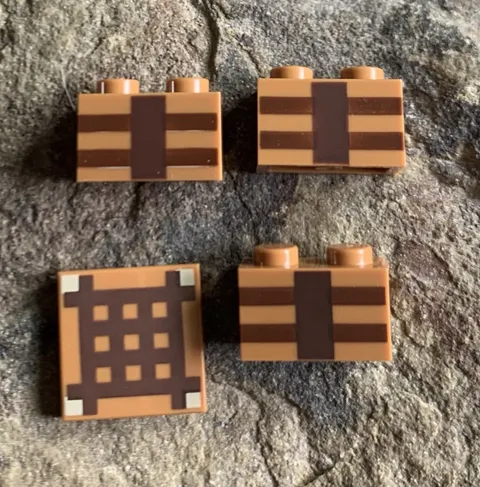 Lego Minecraft Logo Piece Lot. Used