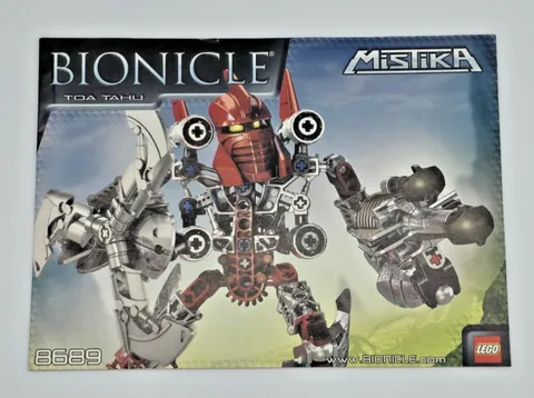 LEGO Bionicle (8689) ~ INSTRUCTIONS MANUAL Only Book ~ Toa Tahu ~ Mistika 2008