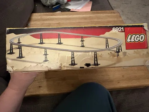 LEGO Futuron Monorail Accessory Track 6921 Vintage 46 Pieces Box