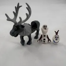 Lego Sven Minifigure Reindeer Olaf Disney Frozen 41166 CMF Lot Rare Retired Read