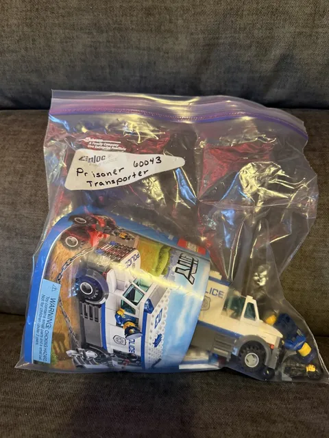 LEGO CITY: Prisoner Transporter (60043), 99% Complete, Original Instructions
