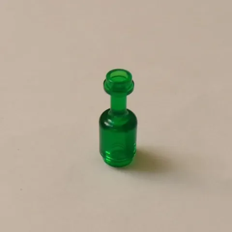 Lego x1 Dark Transparent Green Utensil Bottle, 95228 (028-297)