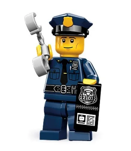 LEGO Policeman Police Cop Minifigure 71000 Series 9 New Sealed