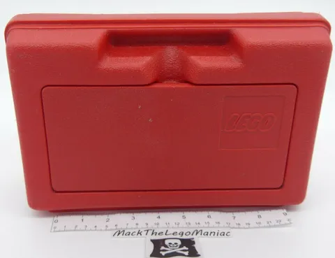 Vintage 80s Official Lego Red Storage Carrying Case Only Tote No Bricks Parts