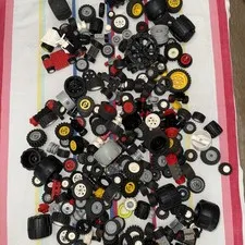 Lego Pieces Parts  Variety Mixed Wheels 2 Lb Bundle Assorted