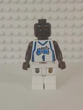 LEGO NBA Basketball - Tracy McGrady Minifigure  (nba038) - White Uniform