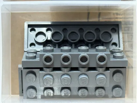 LEGO Parts - Dark Bluish Gray Plate 2 x 6 x 2/3 4 Studs Side - No 87609 - QTY 5