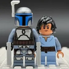 LEGO Jango Fett Minifigure sw1406 Young Boba Fett sw1407 Bundle Set 75433