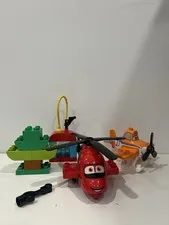 LEGO DUPLO RED FIRE & RESCUE HELICOPTER BLADE RANGER & DUSTY #10538 Disney