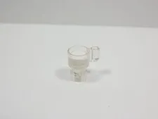 LEGO Trans Clear Cup Mug w/ White Drink Milk Accessory Minifig Q7