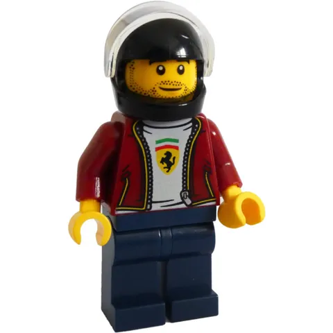 LEGO Speed Champions Ferrari F8 Driver Minifigure sc082 Helmet New Genuine