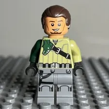 Lego Minifigure Star Wars sw0602 Kanan Jarrus - Dark Brown Hair and Eyebrows 3J