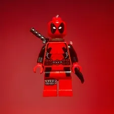 Authentic LEGO Deadpool Minifigure Mini Figure