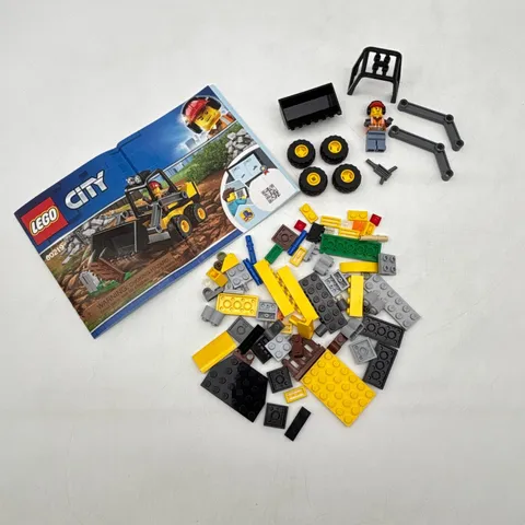 LEGO City 60219 Construction Loader Vehicle Minifigure Manual No Box Retired