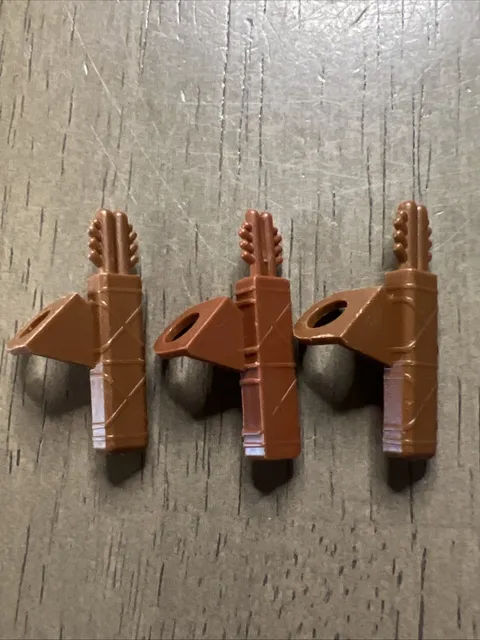 LEGO 4498 Old Brown Reddish Brown Quiver Two Arrows 3 Pieces