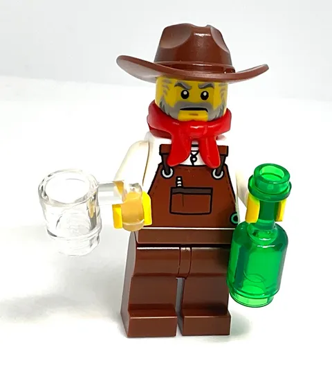 Lego Western Cowboy Minifigure - Bar Patron - Rancher Farmer - Frontierman