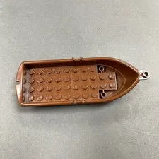 Lego 2551 21301 Reddish Brown Boat Replacement Add-on Piece Part