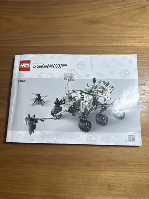 Lego 42158 Technic NASA Mars Rover Perseverance Instruction Manual Replacement