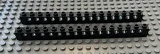LEGO Two Black Technic 1x16 Brick With Holes