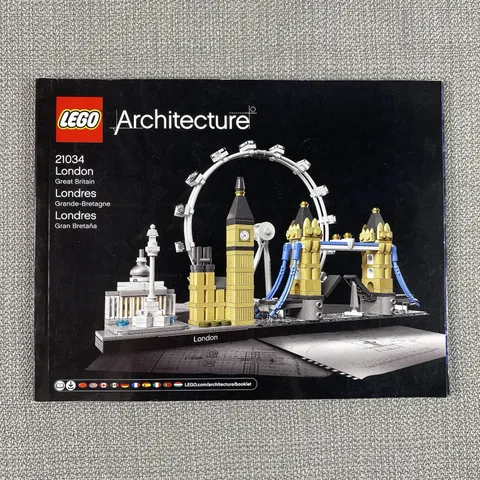 LEGO Architecture Set 21034 London Great Britain Instruction MANUAL ONLY 2017