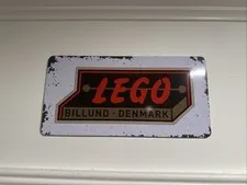 Lego VIP Retro Tin Sign License Plate Collectible Lego Billund Denmark 5007016