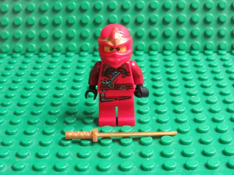 Kai ZX 9561 9441 9449 Red Ninja Ninjago LEGO Minifigure katana sword GS19