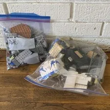 LEGO Bulk Lot Assorted Bricks & Pieces in Bags, Captain Rex helmet INCOMPLETE