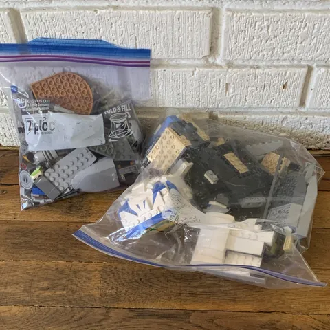 LEGO Bulk Lot Assorted Bricks & Pieces in Bags, Captain Rex helmet INCOMPLETE