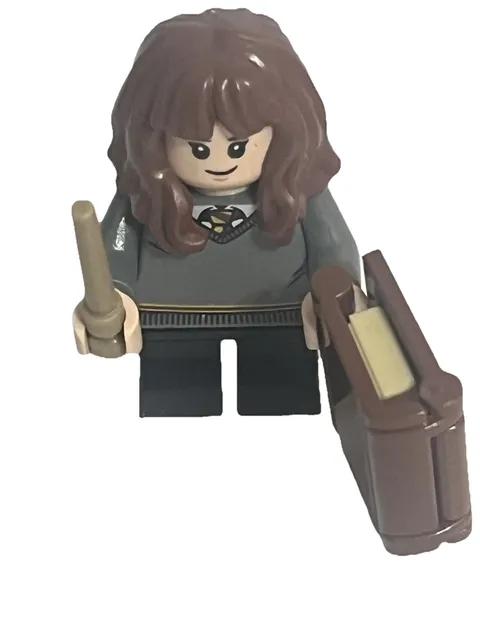 LEGO Harry Potter Hermione Granger Minifigure with Wand and Book of Spells