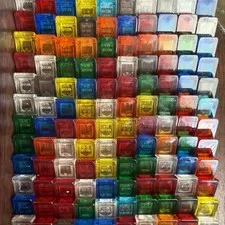 LEGO 54200 Slope 30 Deg Cheese Wedge 1x1 Transparent Mixed Colors Bulk Lot 147