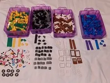 Legos Mixed Lot Including Some Minifigures & Accessories 1002 Pcs Case Not Incl.