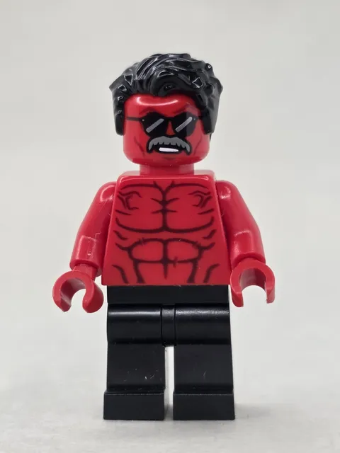 LEGO® Super Heroes Red Hulk Minifigure Avengers 76310 sh1026 Moustache 2r