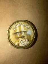 Legoland FL 2026 Mr. Gold Pop Badge RARE Collectible Mr Gold Coin.