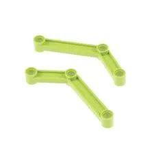2x LEGO Technic Connector Brace 1x9 Lime Green Rod Joint 4652167 28978 64451