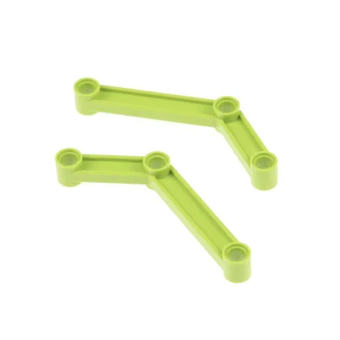 2x LEGO Technic Connector Brace 1x9 Lime Green Rod Joint 4652167 28978 64451