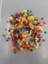 2 oz.. Translucent Lego Bricks and Pieces - Multicolor (Lot B)