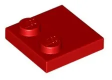 LEGO Part 33909 Tile 2x2 Edge Studs Red 30 Pieces New