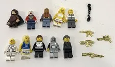 Lego Mini Figure Lot Of 10 Captain Panaka, Frodo, Bikini Girl, Cheerleader Robot