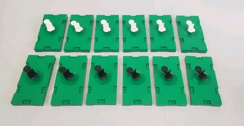 LEGO Soccer Field Part Lot Of 12 Stadium Pitch Green Grass Piece Retired Futbol