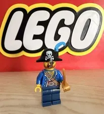 Lego Pirate Captain Minifigure With Accessory
