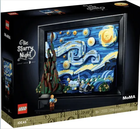 LEGO Ideas Vincent van Gogh The Starry Night 21333 2316pcs Display Exclusive