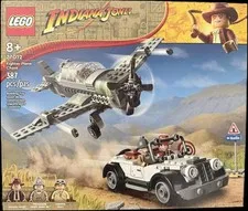 LEGO Indiana Jones 77012 Fighter Plane Chase Retired Set Brand New In Sealed Box
