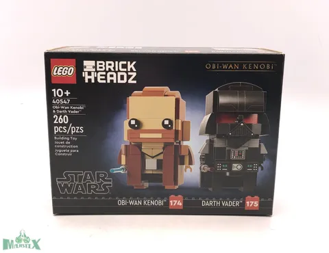 LEGO BRICKHEADZ Star Wars Obi-Wan Kenobi & Darth Vader SEALED NEW! #40547