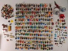 Huge 234pc LEGO Minifigure Lot & 130+pc Parts Grab Bag - Animals and More!