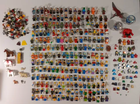 Huge 234pc LEGO Minifigure Lot & 130+pc Parts Grab Bag - Animals and More!