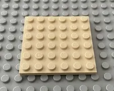 LEGO Tan 6x6 Plate