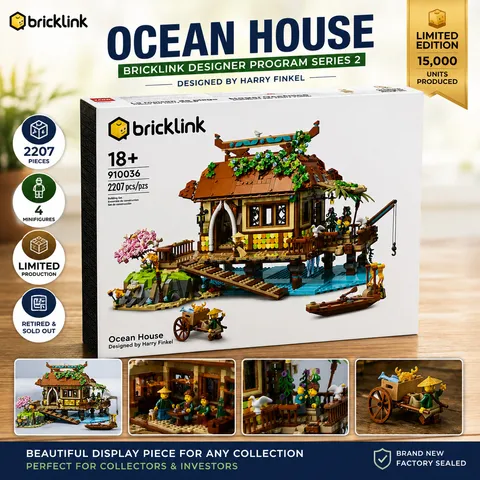 LEGO BrickLink Designer Program - Ocean House 910036 - New! Sealed! Retired! 🏠