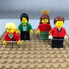 LEGO TOWN CITY Minifigure Mixed Lot x 4 Girls Ladies Women Dragon Boat Spectator