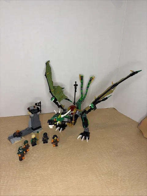 LEGO 70593 Ninjago The Green NRG Dragon ~Has ALL Minfigs~INCOMPLETE SET
